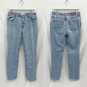 vintage womens 90s y2k tommy hilfiger light wash distressed denim jeans